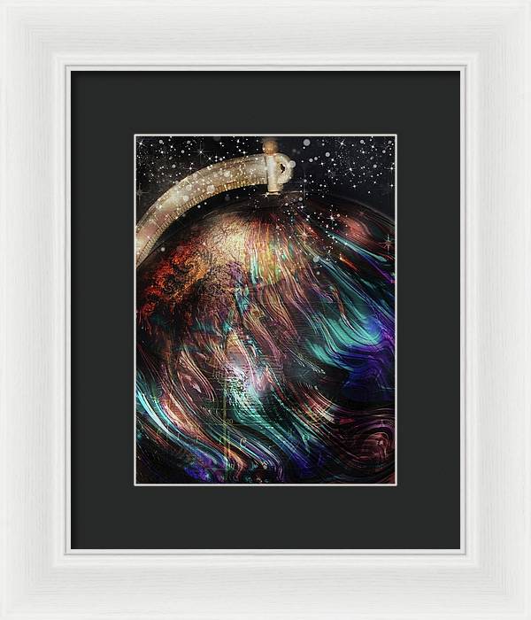 When Solar Flares Meet Singularities - Framed Print