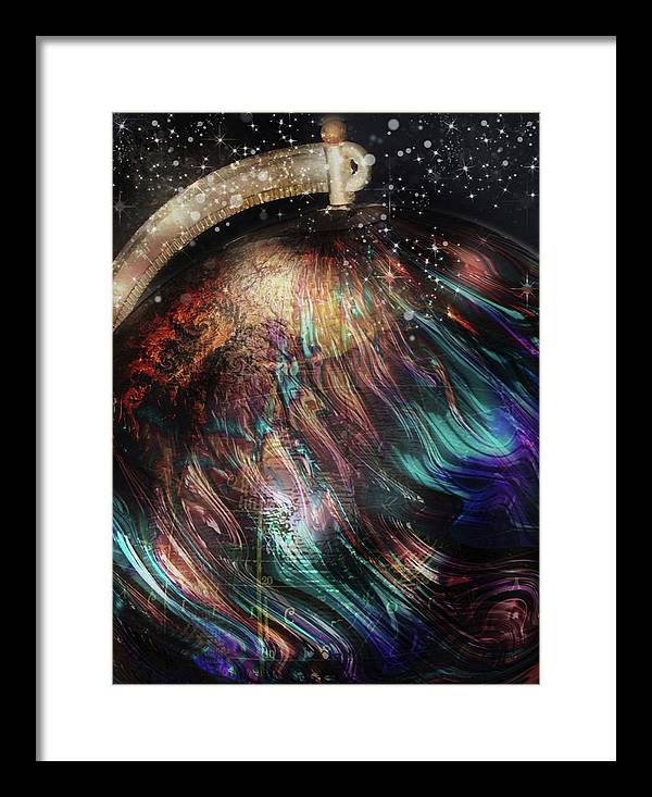 When Solar Flares Meet Singularities - Framed Print