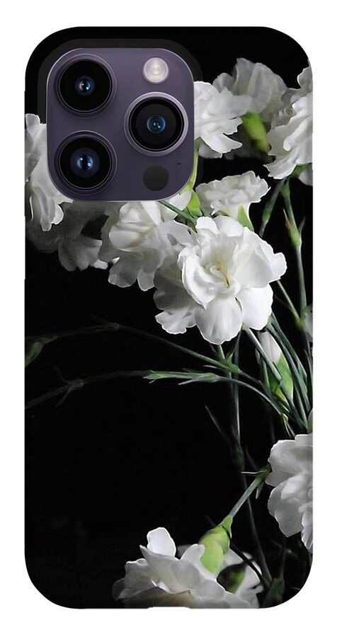 White Carnation Group - Phone Case
