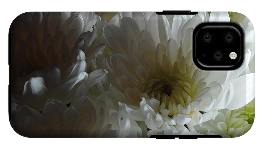 White Chrysanthemum Bouquet - Phone Case