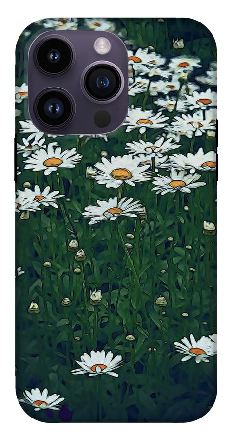 White Daisy Field - Phone Case
