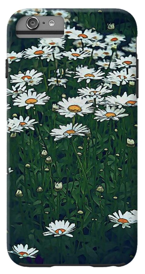 White Daisy Field - Phone Case