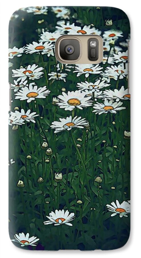 White Daisy Field - Phone Case