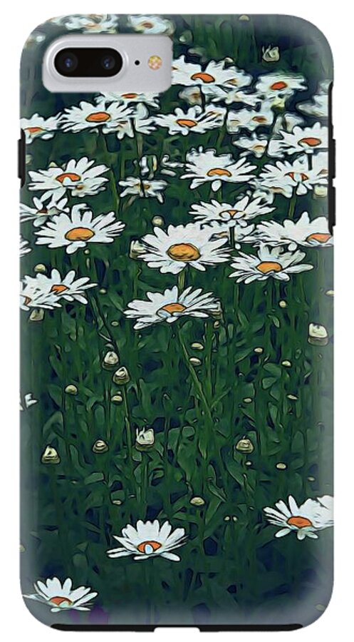 White Daisy Field - Phone Case