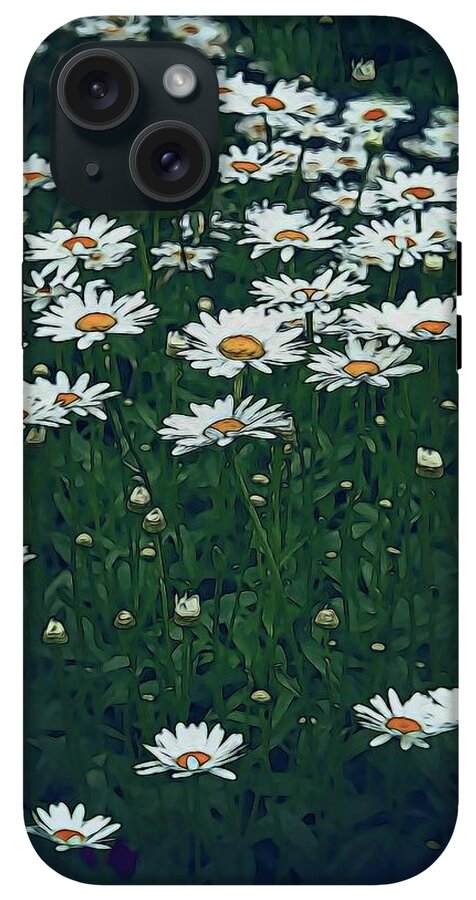 White Daisy Field - Phone Case