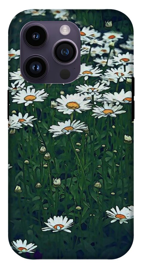 White Daisy Field - Phone Case