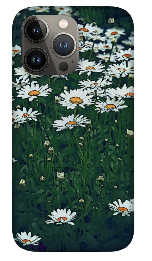 White Daisy Field - Phone Case