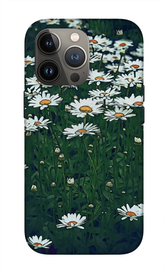 White Daisy Field - Phone Case
