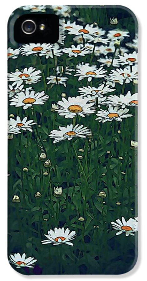 White Daisy Field - Phone Case