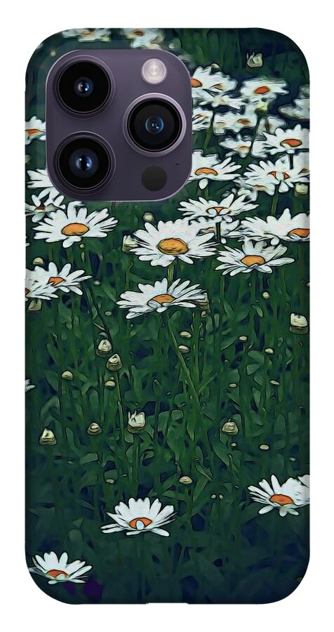 White Daisy Field - Phone Case