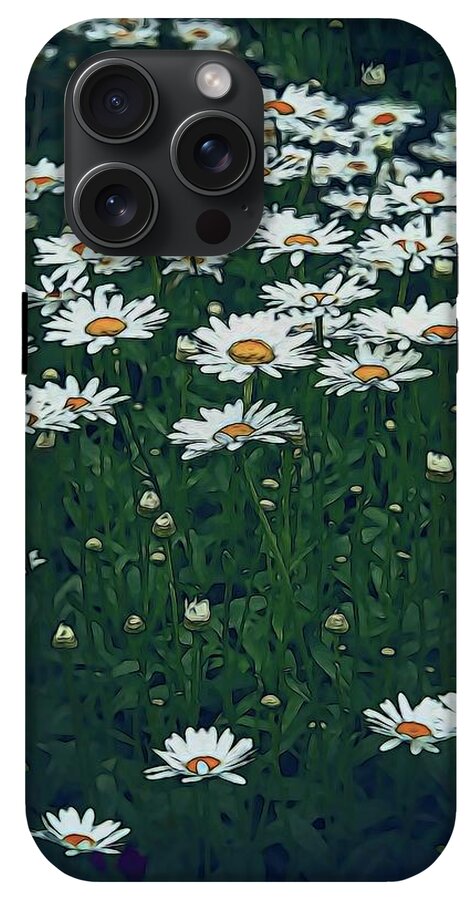 White Daisy Field - Phone Case