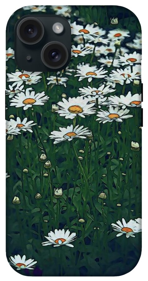 White Daisy Field - Phone Case