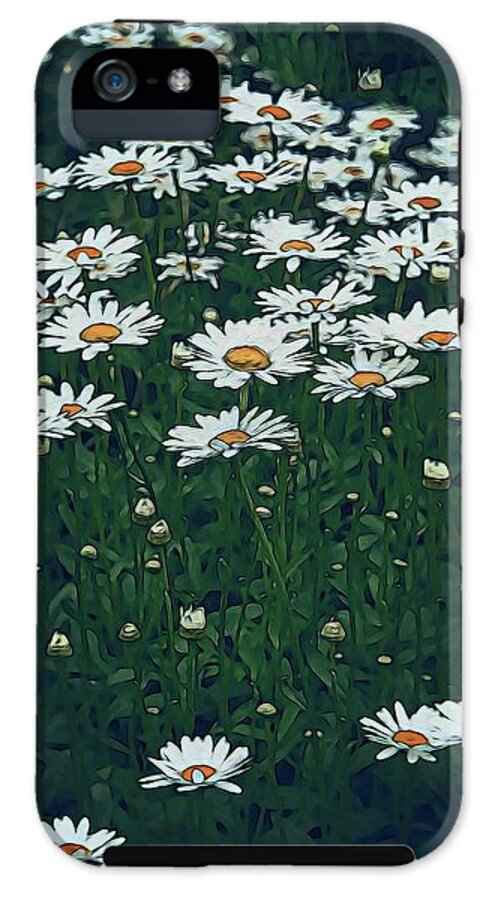 White Daisy Field - Phone Case