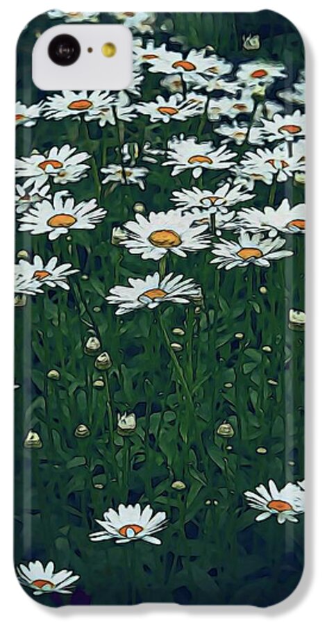 White Daisy Field - Phone Case