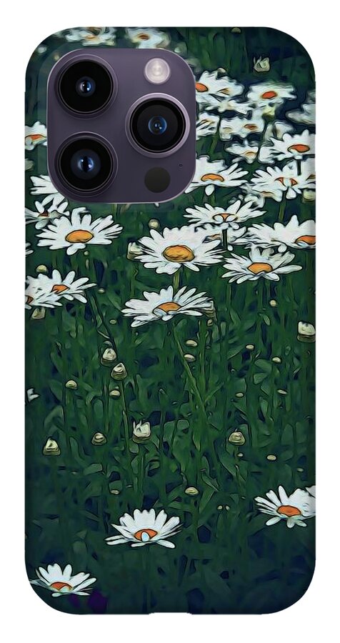 White Daisy Field - Phone Case