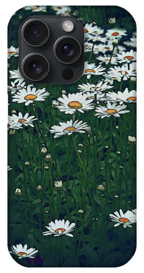 White Daisy Field - Phone Case