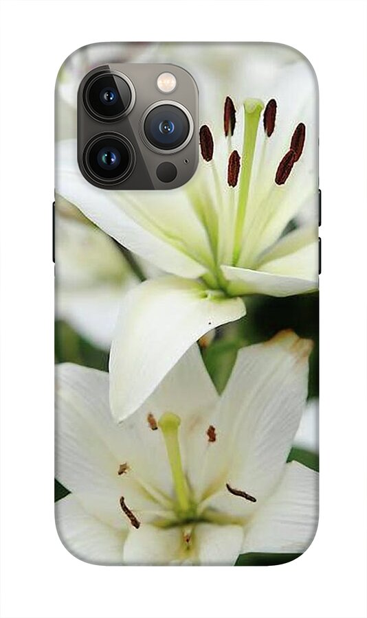 White Lilies - Phone Case