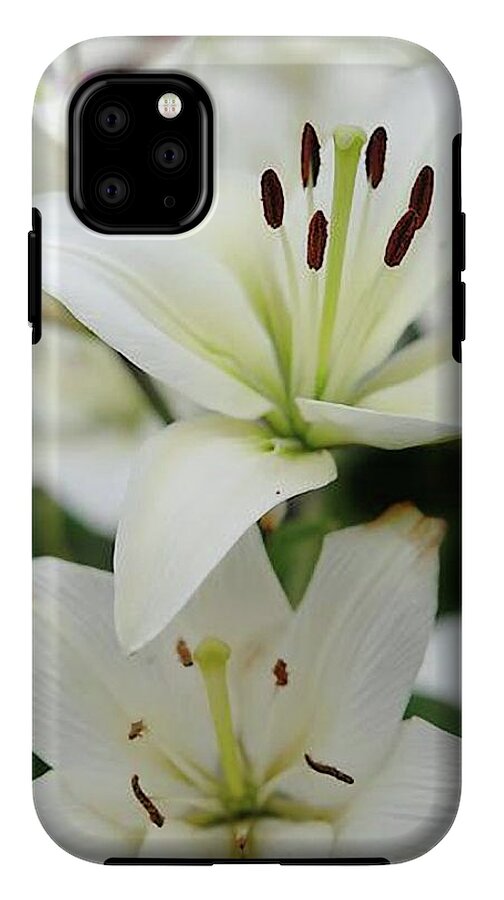 White Lilies - Phone Case