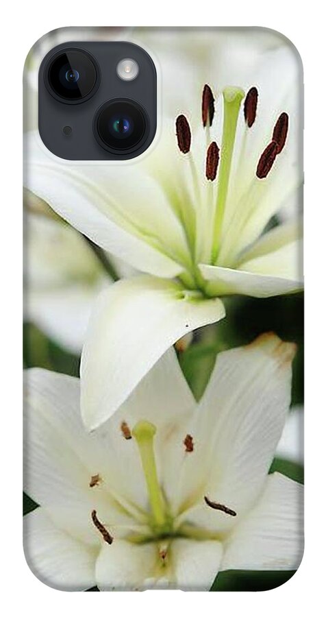 White Lilies - Phone Case