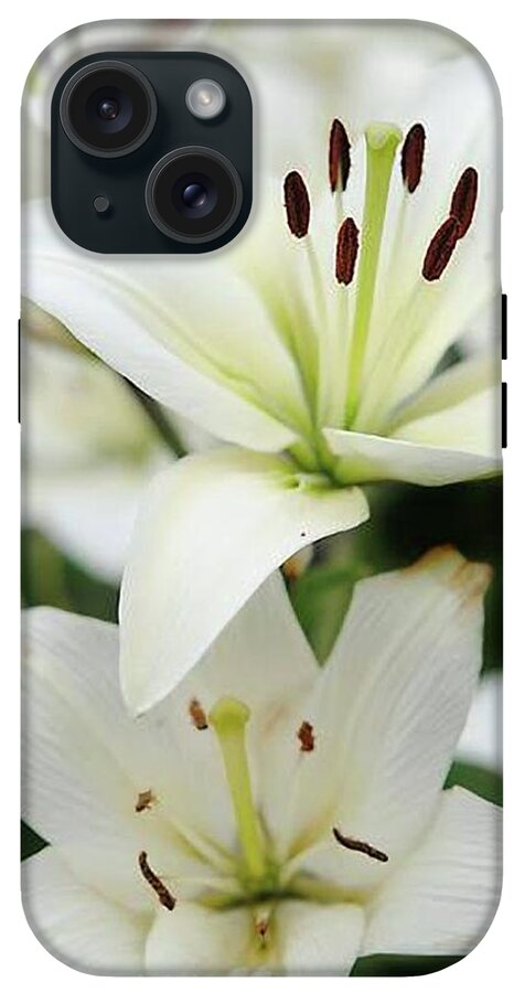 White Lilies - Phone Case