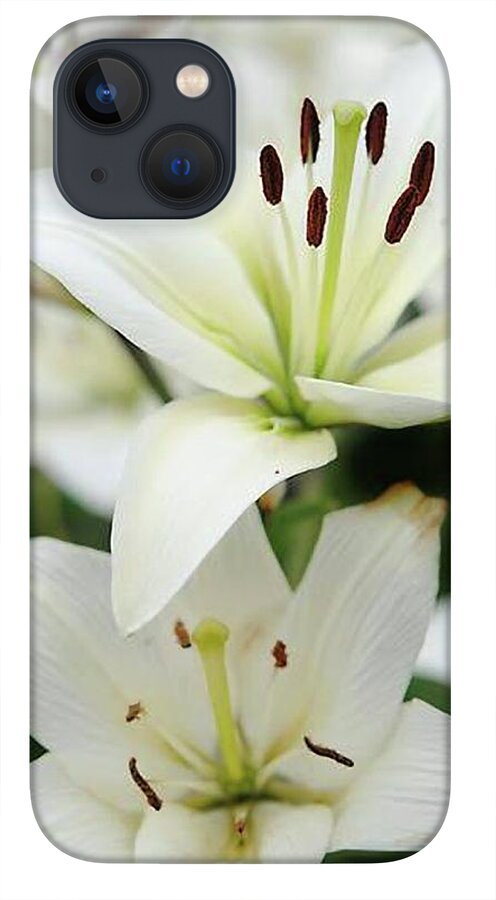White Lilies - Phone Case