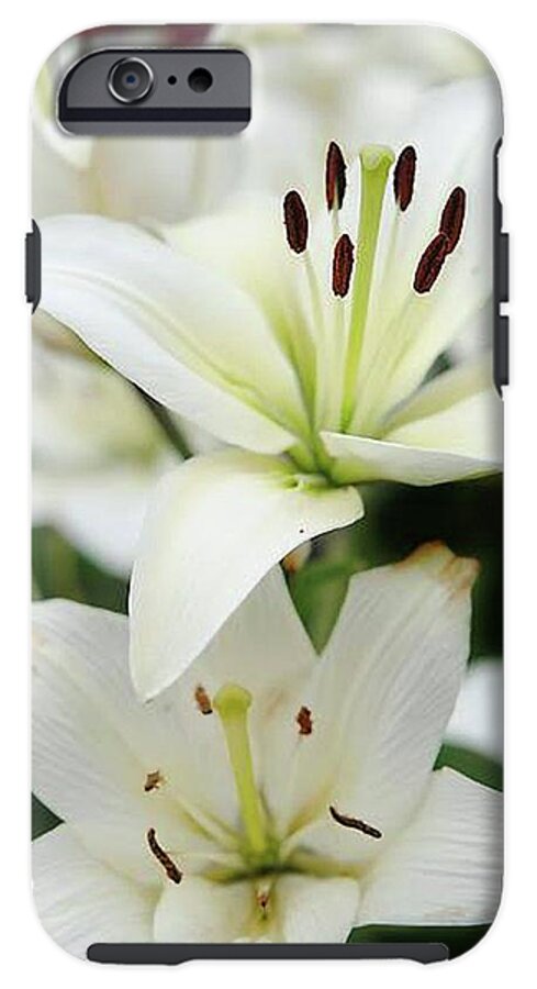 White Lilies - Phone Case