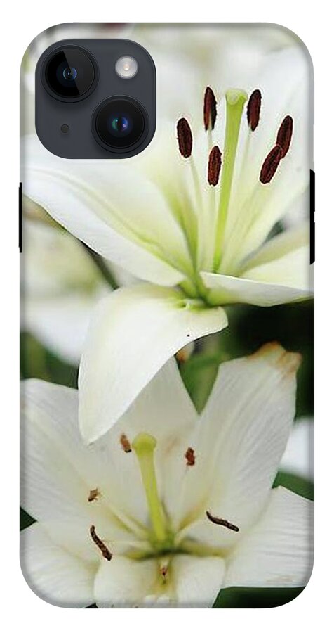 White Lilies - Phone Case