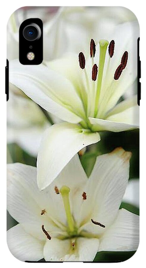 White Lilies - Phone Case