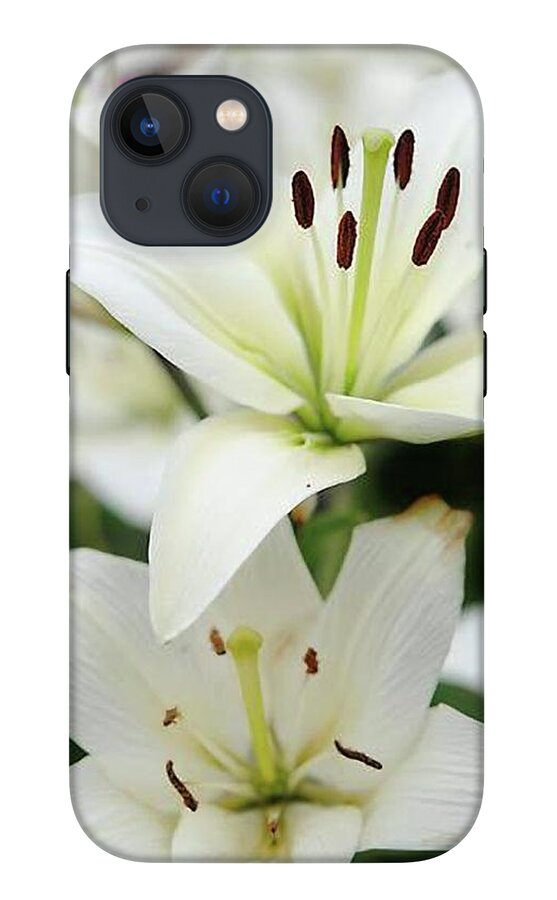 White Lilies - Phone Case