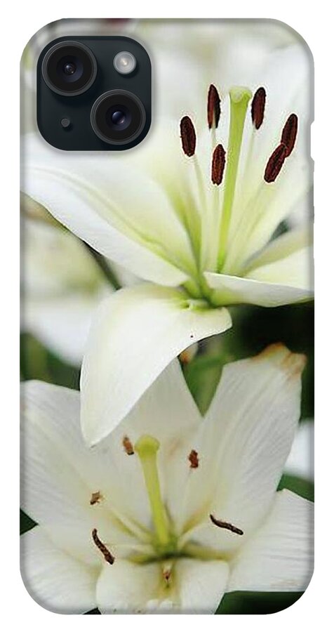 White Lilies - Phone Case