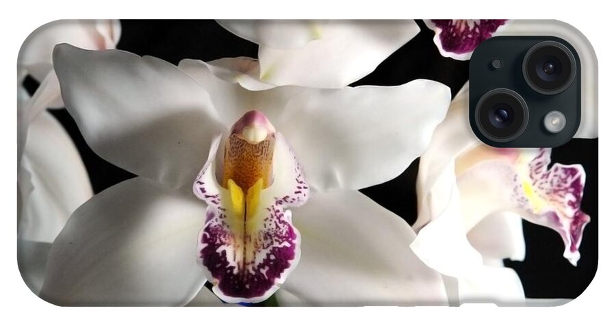 White Orchid Spray - Phone Case