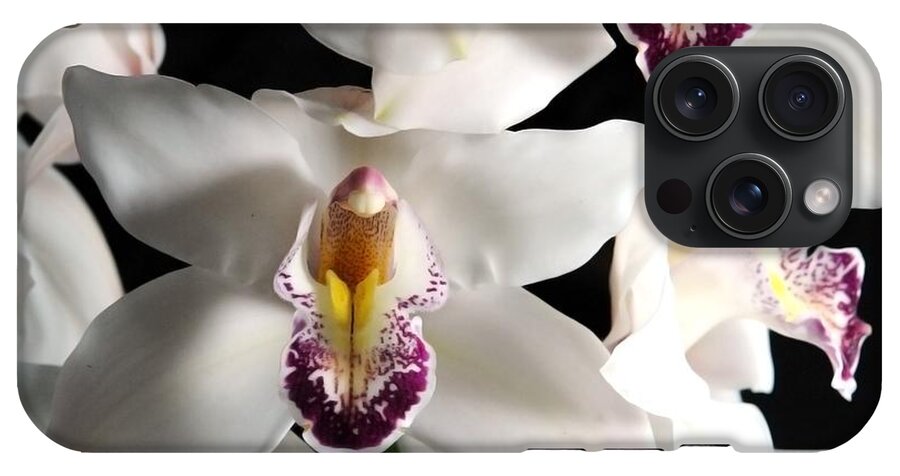 White Orchid Spray - Phone Case