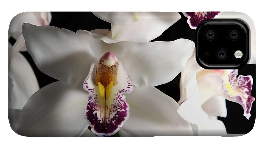 White Orchid Spray - Phone Case