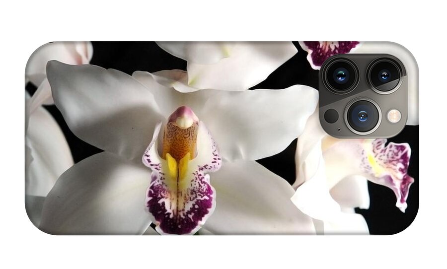 White Orchid Spray - Phone Case