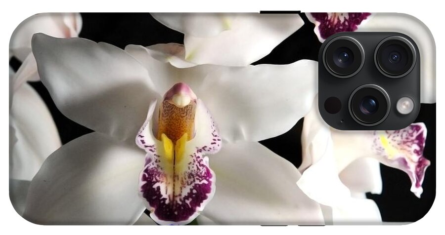 White Orchid Spray - Phone Case