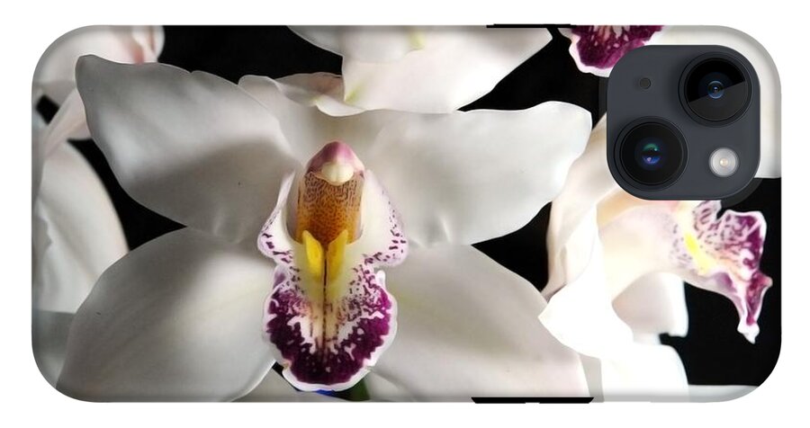 White Orchid Spray - Phone Case