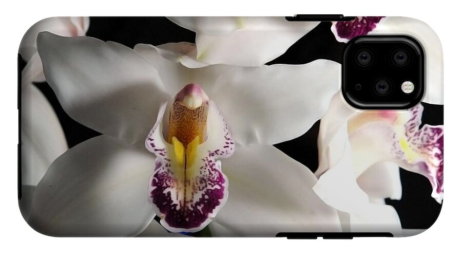 White Orchid Spray - Phone Case