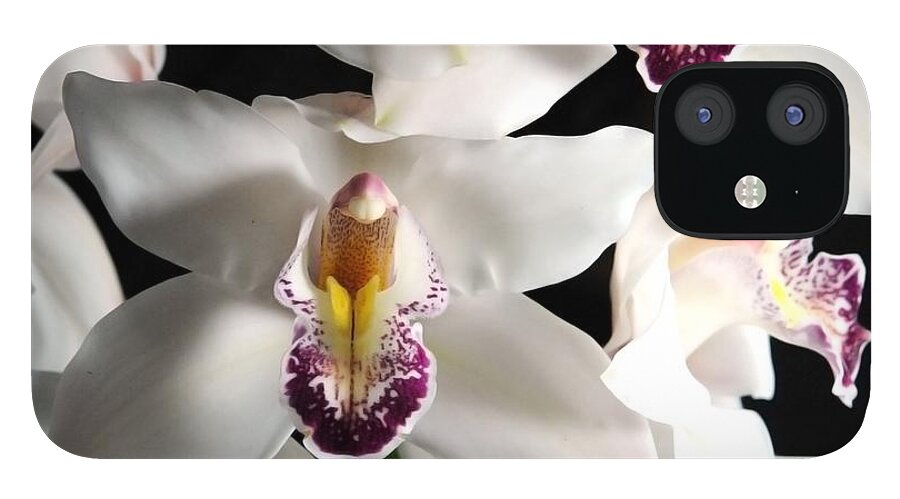 White Orchid Spray - Phone Case