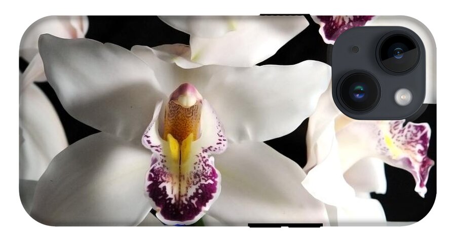 White Orchid Spray - Phone Case
