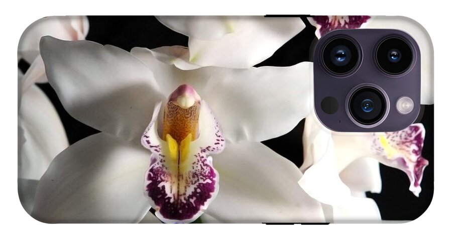 White Orchid Spray - Phone Case