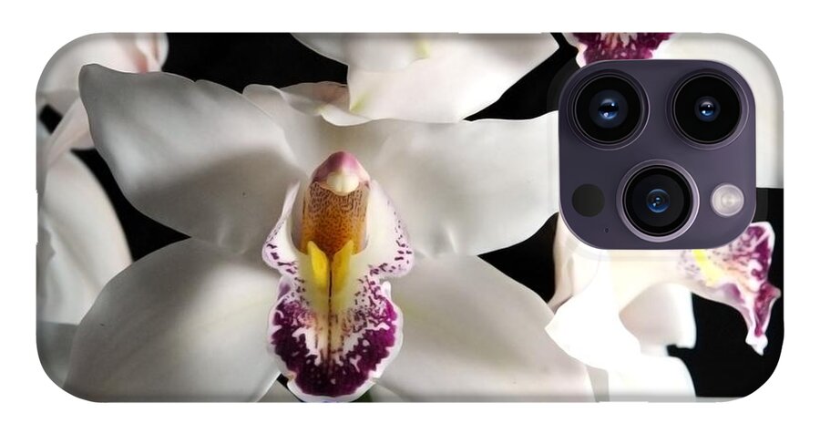 White Orchid Spray - Phone Case