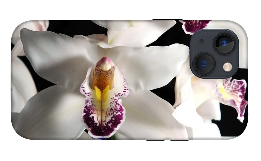 White Orchid Spray - Phone Case