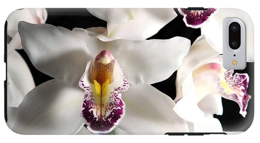 White Orchid Spray - Phone Case