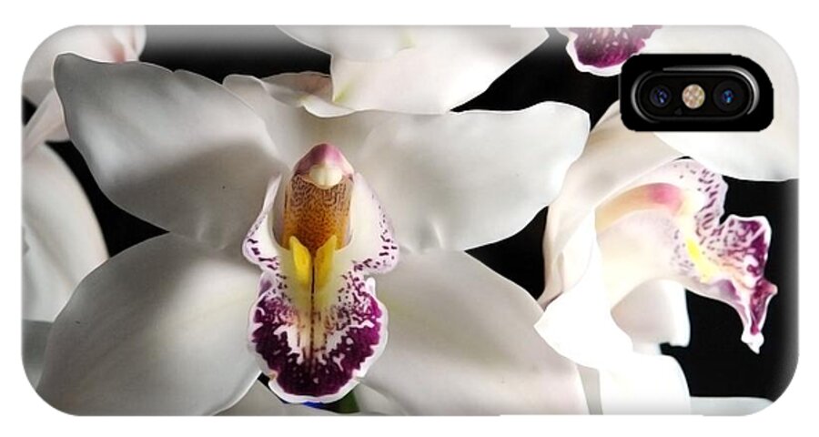 White Orchid Spray - Phone Case
