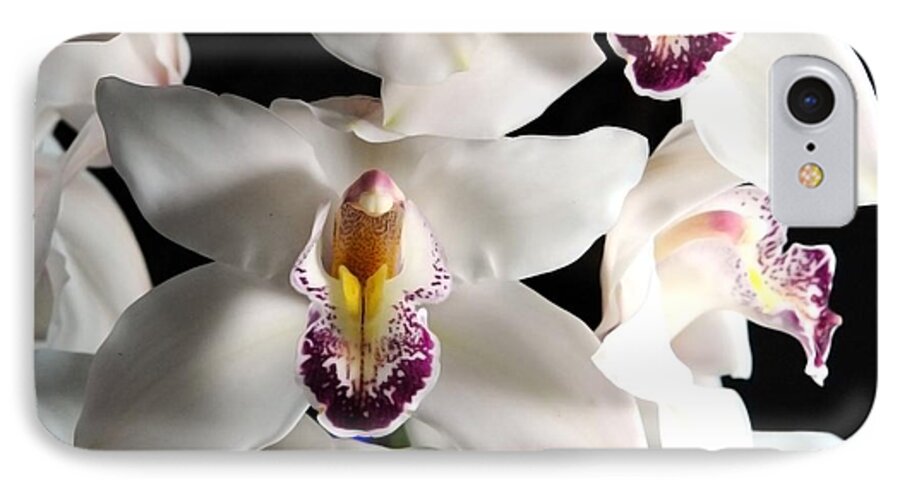 White Orchid Spray - Phone Case