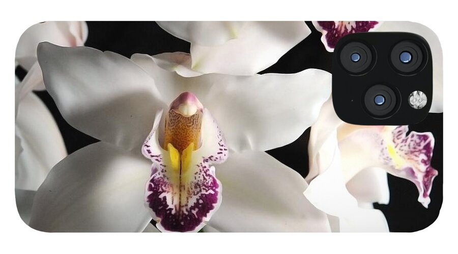 White Orchid Spray - Phone Case
