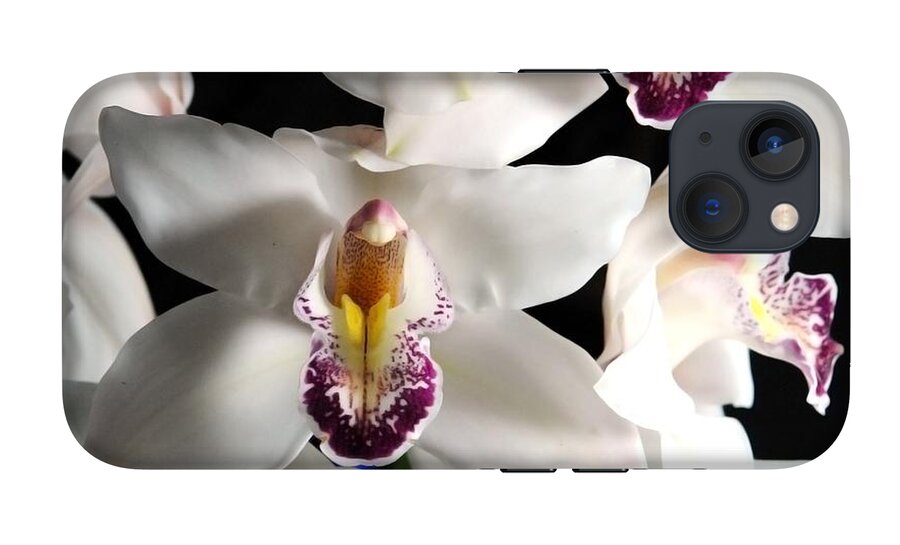 White Orchid Spray - Phone Case