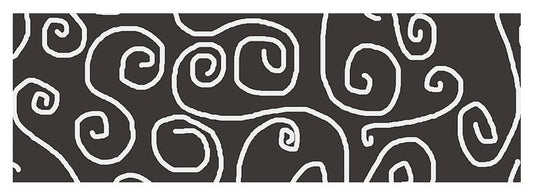 White Swirls On Gray - Yoga Mat