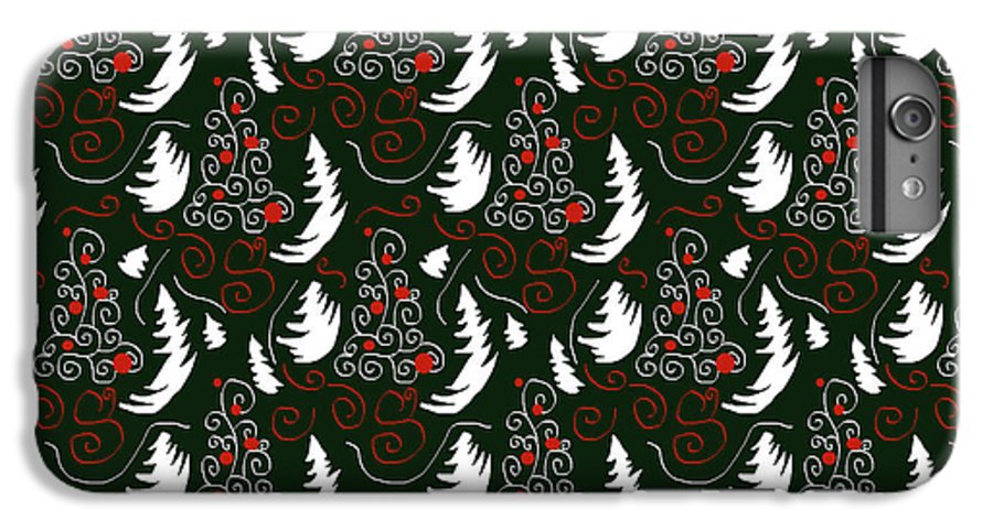 White Tree On Green - Phone Case
