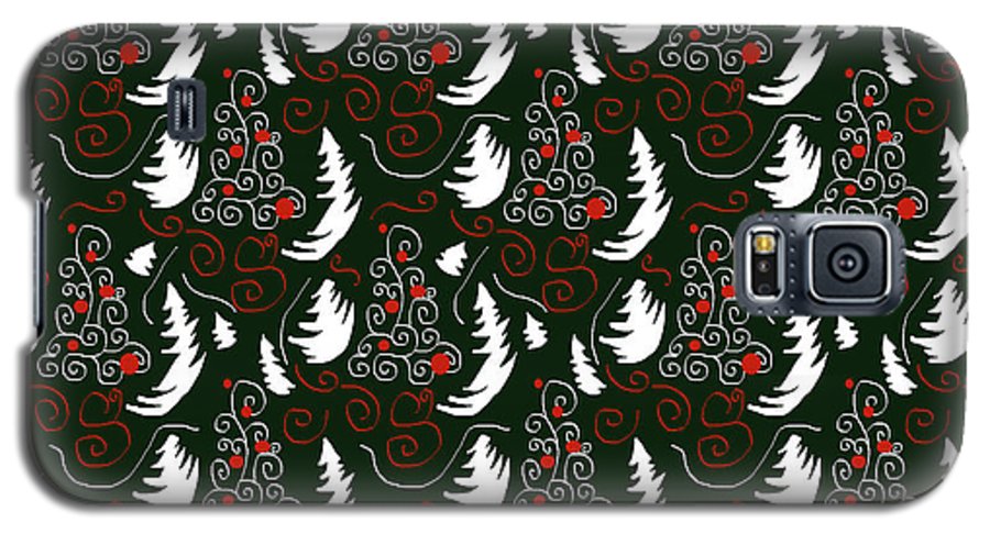 White Tree On Green - Phone Case